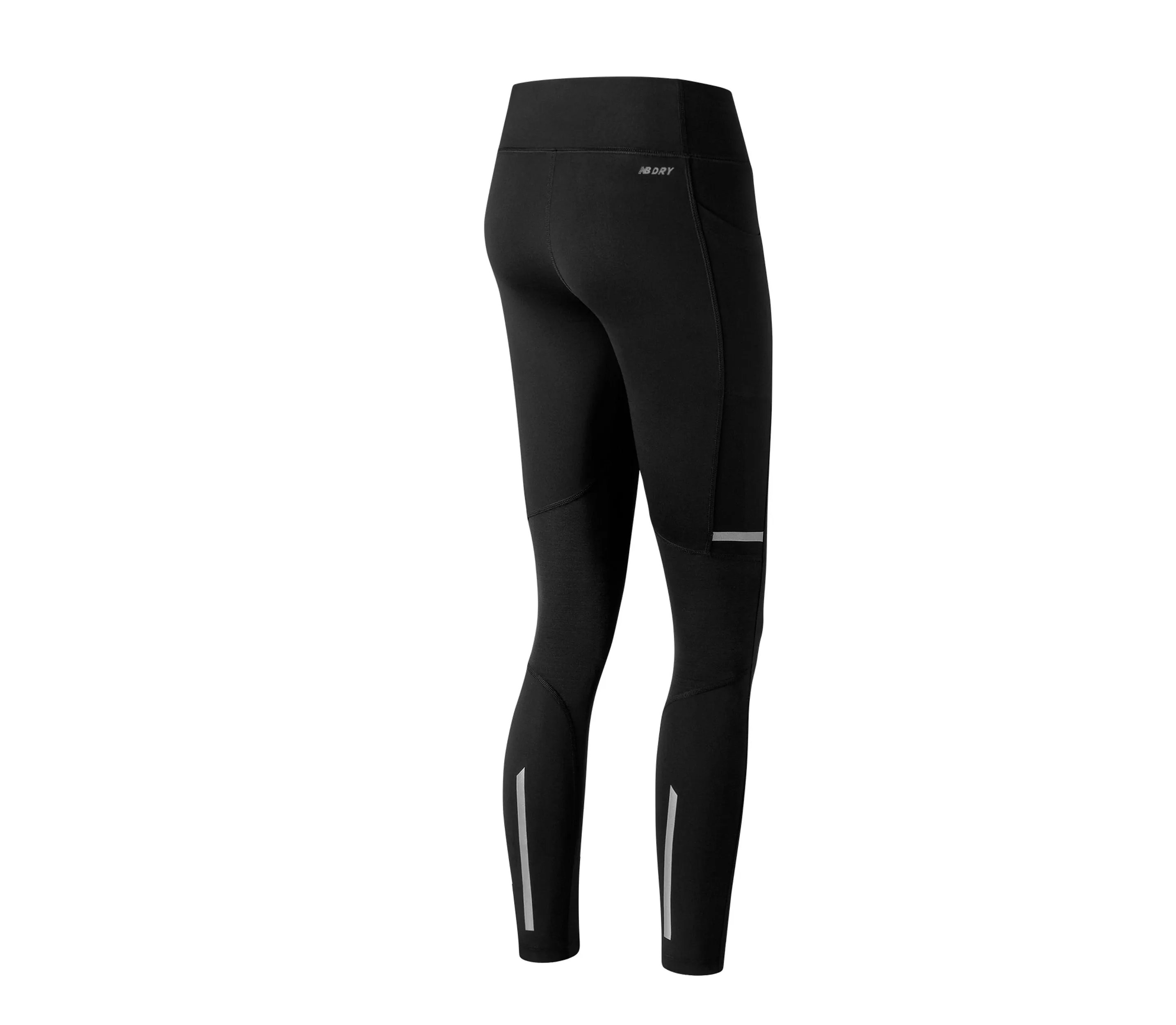 Calza Larga Running Mujer New Balance Impact Tight Perfomance Negra