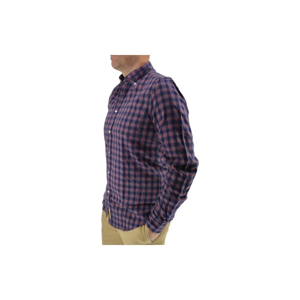 Camisa Bradford Flanella Hombre Blue/Red