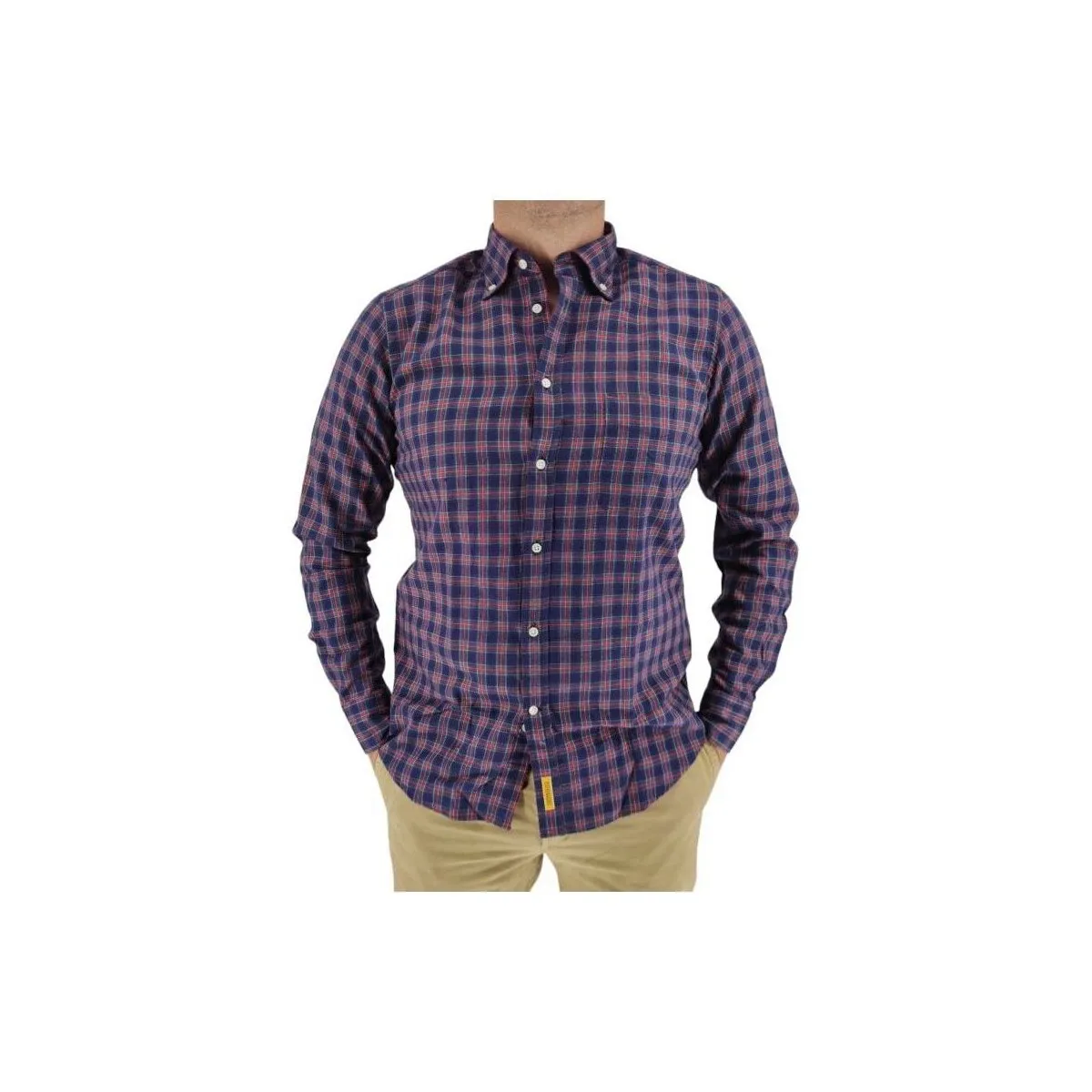 Camisa Bradford Flanella Hombre Blue/Red