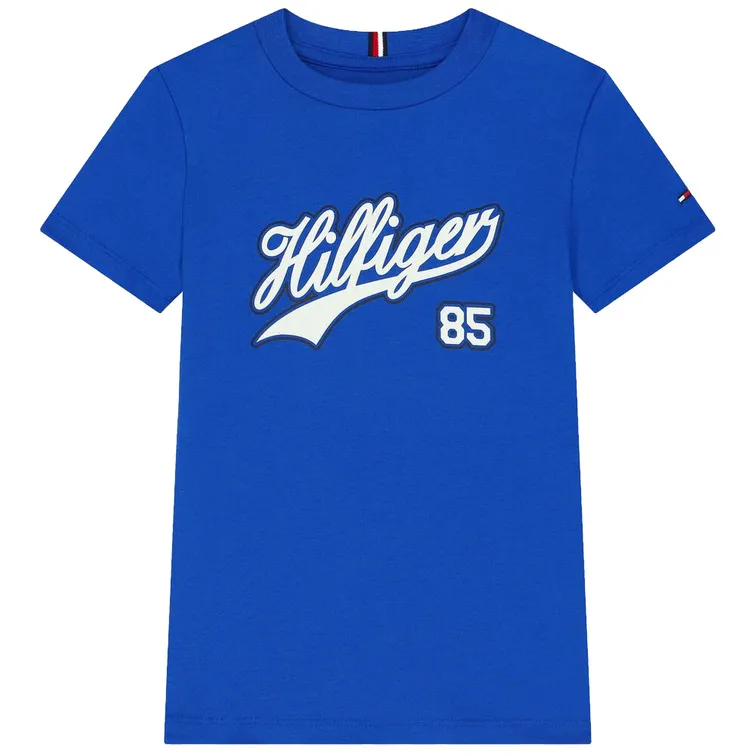 CAMISETA CON LOGO EN CURSIVA NIÑO TOMMY HILFIGER