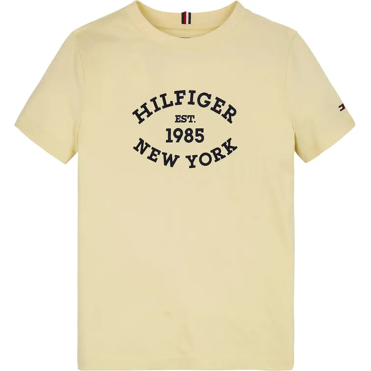 CAMISETA CON LOGO MONOTIPO ATERCIOPELADO NIÑO TOMMY HILFIGER