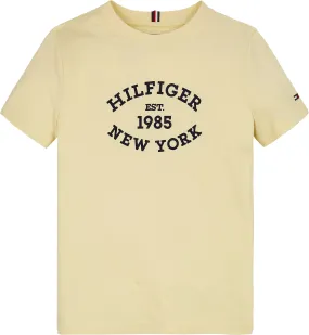 CAMISETA CON LOGO MONOTIPO ATERCIOPELADO NIÑO TOMMY HILFIGER