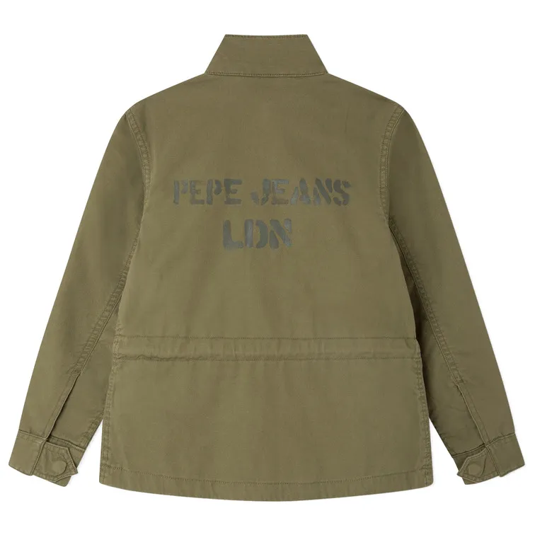 CHAQUETA CARGO NIÑO PEPE JEANS GRÁFICO TRASERO