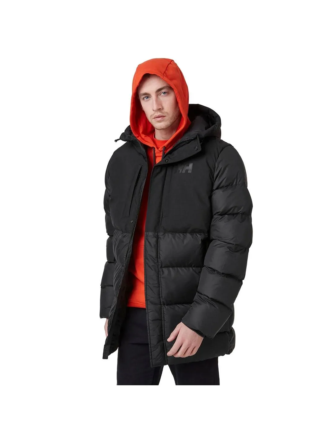 Chaqueta Hombre HH Active Puffy Long Jacket Negra