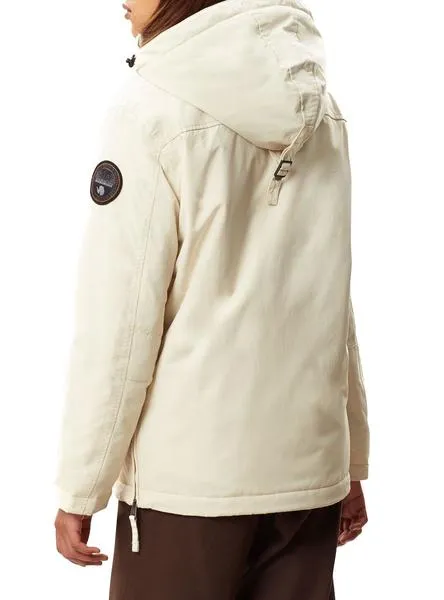 chaqueta napapijri rainforest winter beige mujer