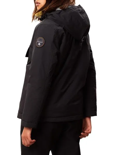 chaqueta napapijri rainforest winter negro mujer