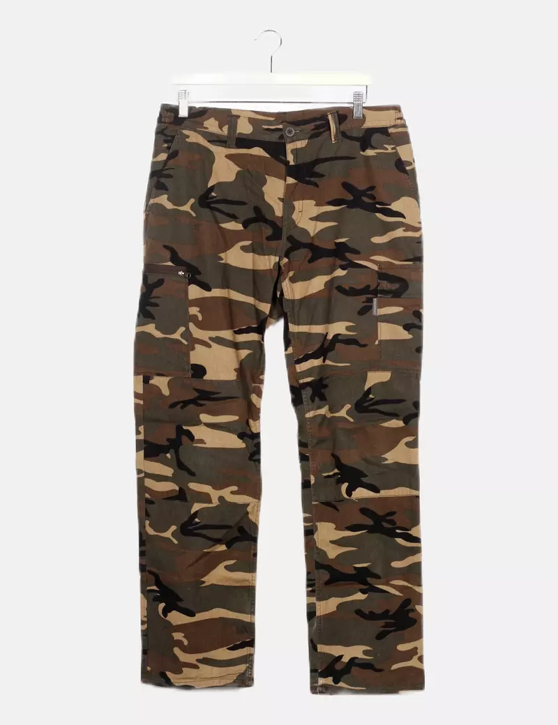 Decathlon Pantalón cargo estampado militar