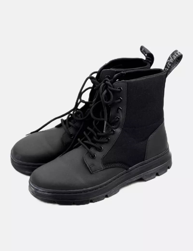 Dr Martens Bota militar negra combianda