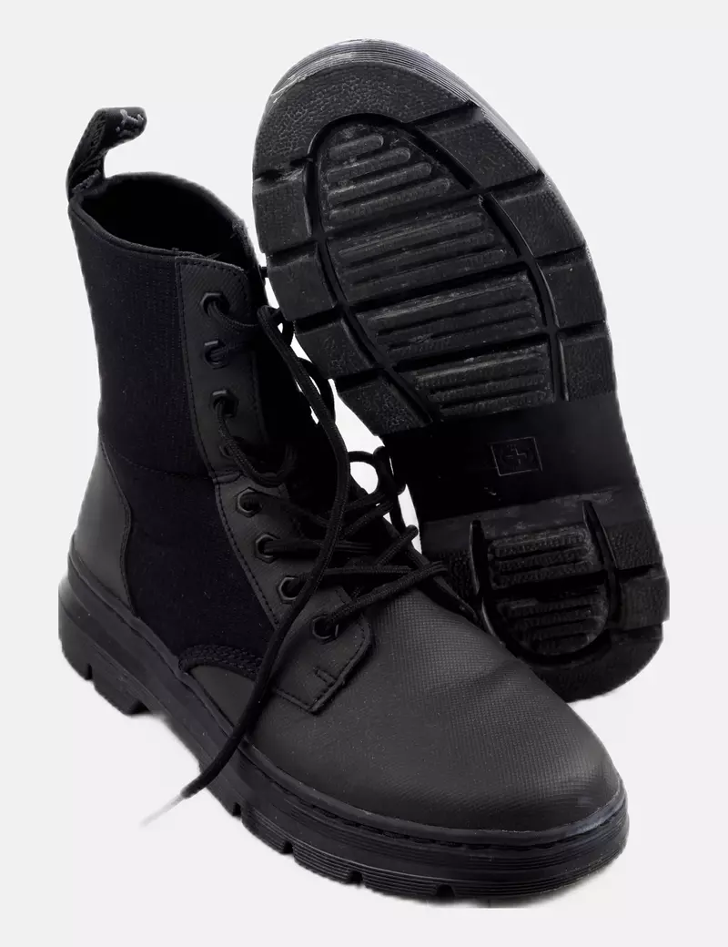 Dr Martens Bota militar negra combianda