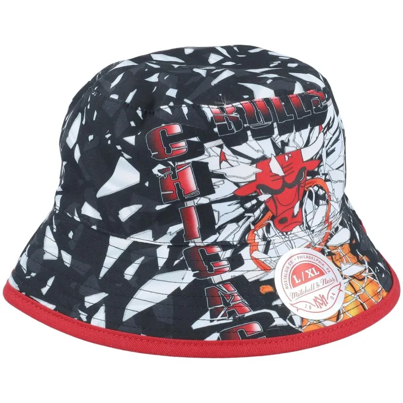 Gorro Mitchell & Ness Nba Shattered Big Face Reversible Bucket Hwc Chicago Bulls