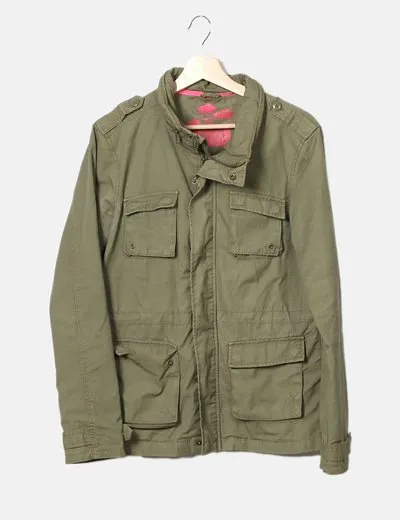 H&M Parka verde militar