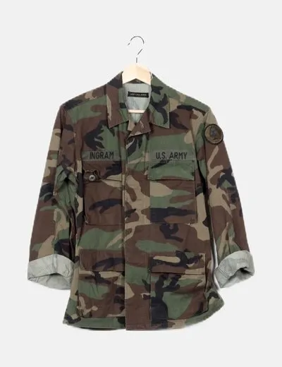 Last call Anna Sobrecamisa estampado militar