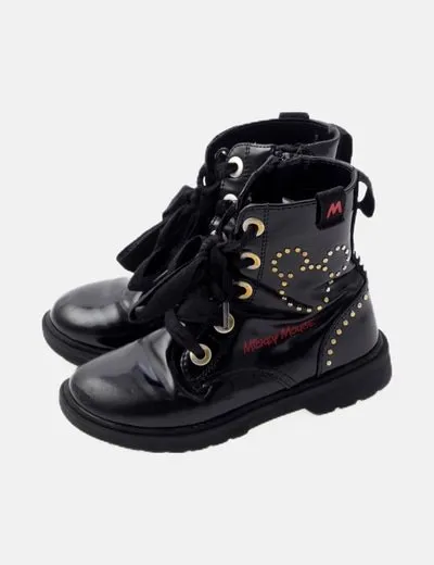 Lefties Bota negra militar Mickey Mouse