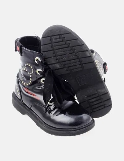 Lefties Bota negra militar Mickey Mouse