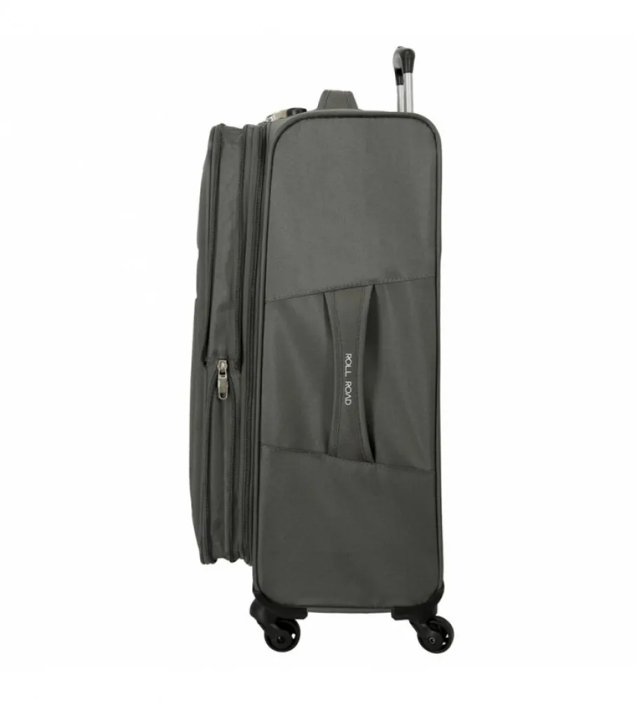 Maleta grande Roll Road Royce 76cm Gris -48x76x29cm-