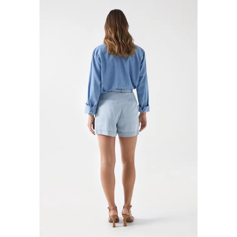 PANTALÓN CORTO LIGHTDENIM CON BOLSILLOS MUJER SALSA