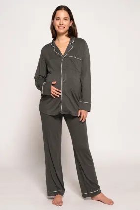 Pijama Camisero Manga Larga maternity