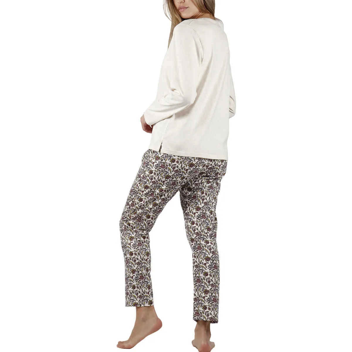 Pijama pantalón top manga larga Cachemire Natura