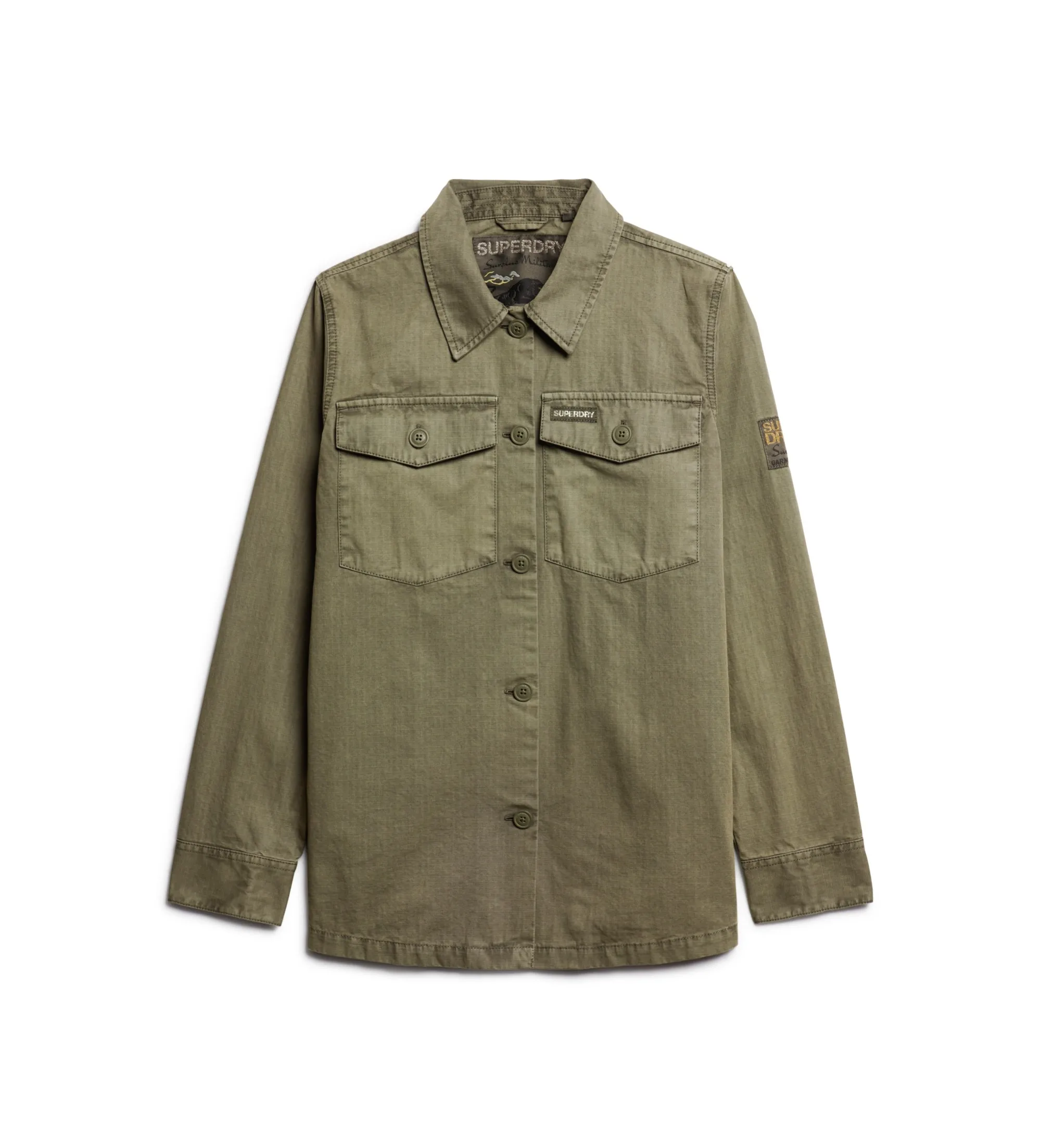 Sobrecamisa militar verde