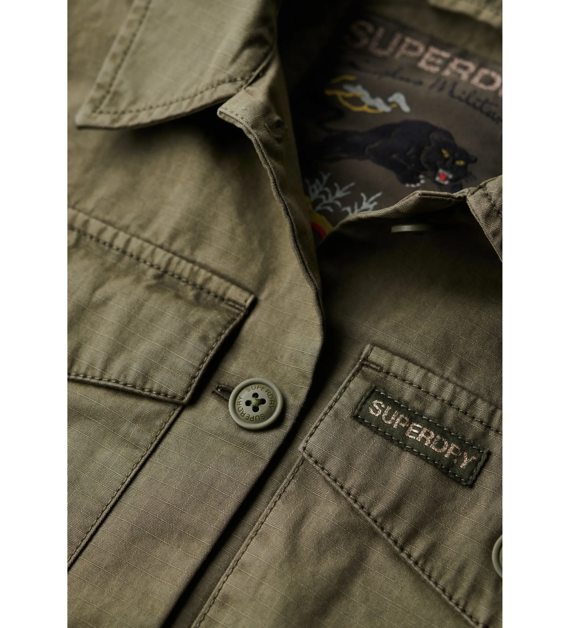 Sobrecamisa militar verde