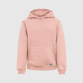 Sudadera capucha clásica inicial grande niñ@ color rosa palo