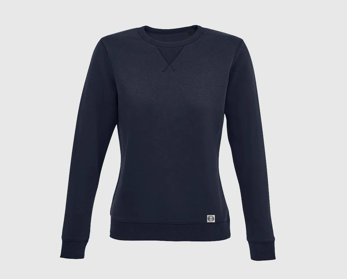 Sudadera cuello redondo clásica mujer 