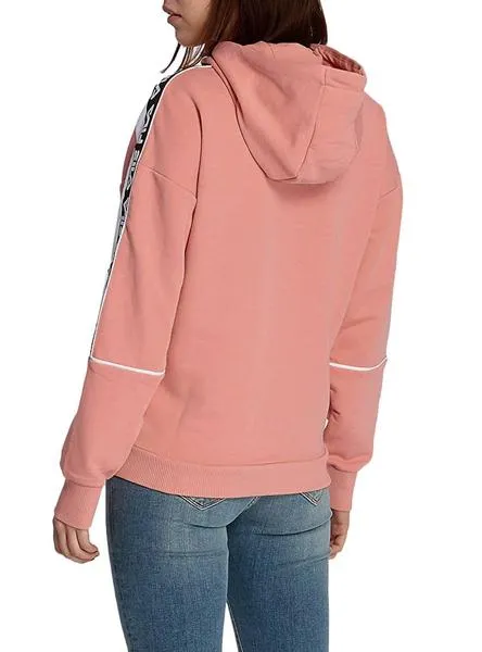 sudadera fila tavora hoody rosa para mujer