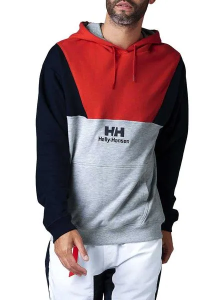 sudadera helly hansen blocked gris para hombre