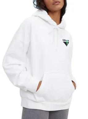 sudadera levis california logo blanco para mujer