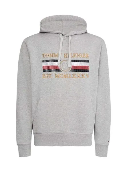 sudadera tommy hilfiger icon gris para hombre