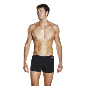 Traje de Baño Hombre Speedo Boom Splice Aquashort Negro/Naranjo 