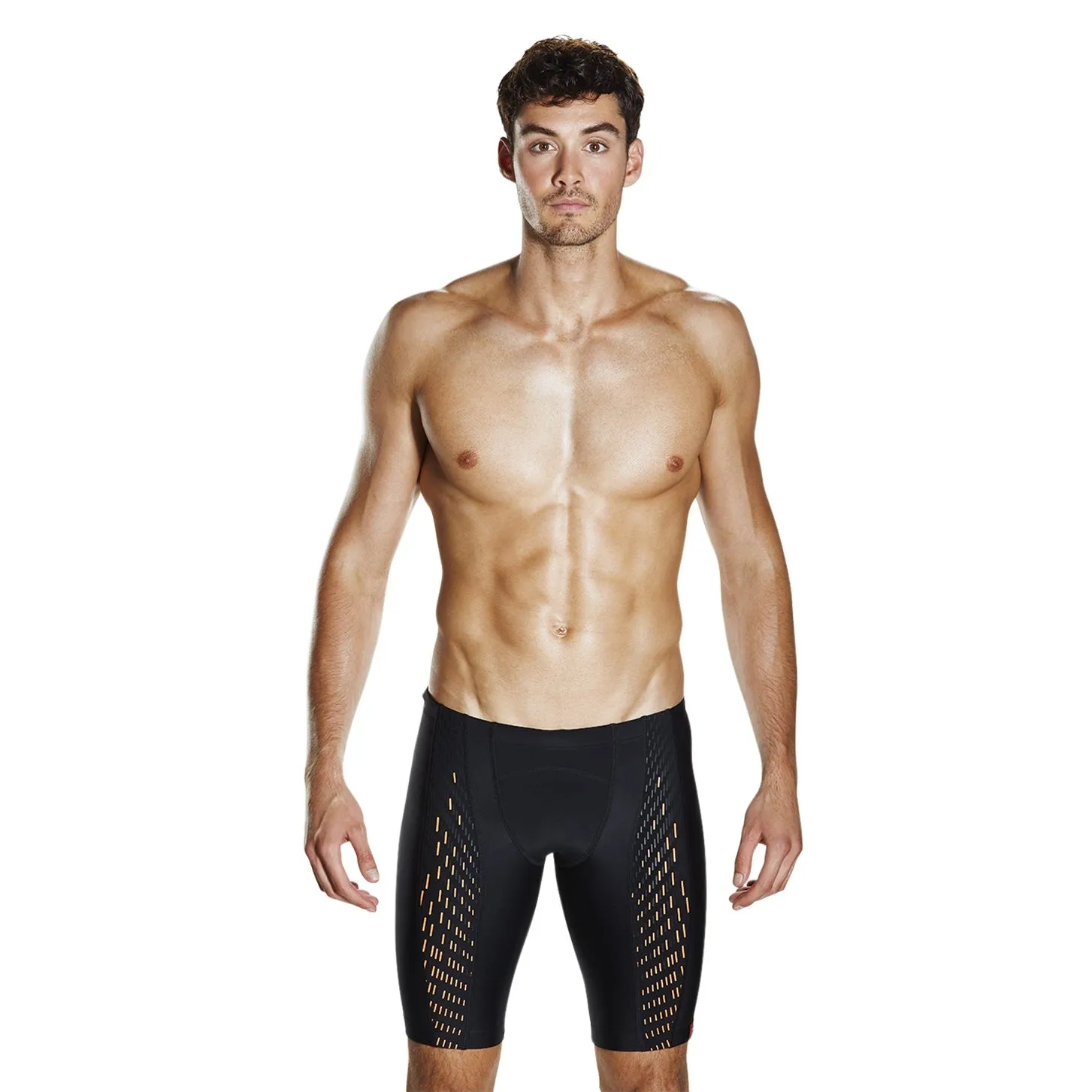 Traje de Baño Hombre Speedo Fit PowerMesh Pro Jammer Negro/Naranjo 