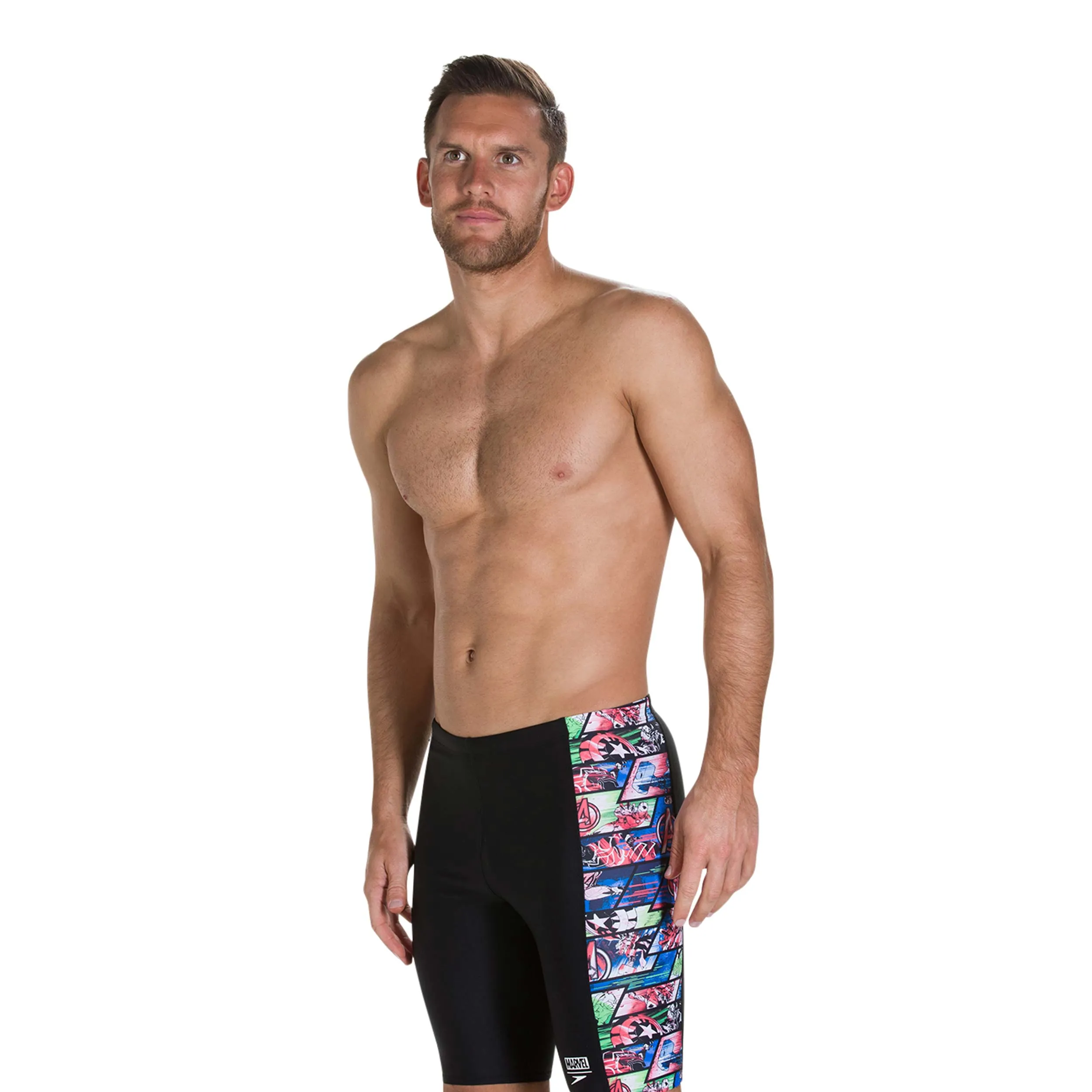 Traje de Baño Hombre Speedo Jammer Marvel Allover Negro