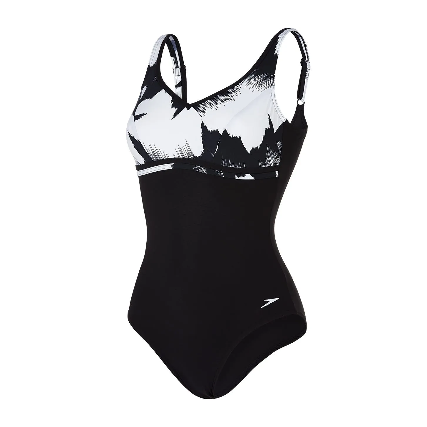 Traje de Baño Mujer Speedo Contourluxe Printed 1 Piece Negro 