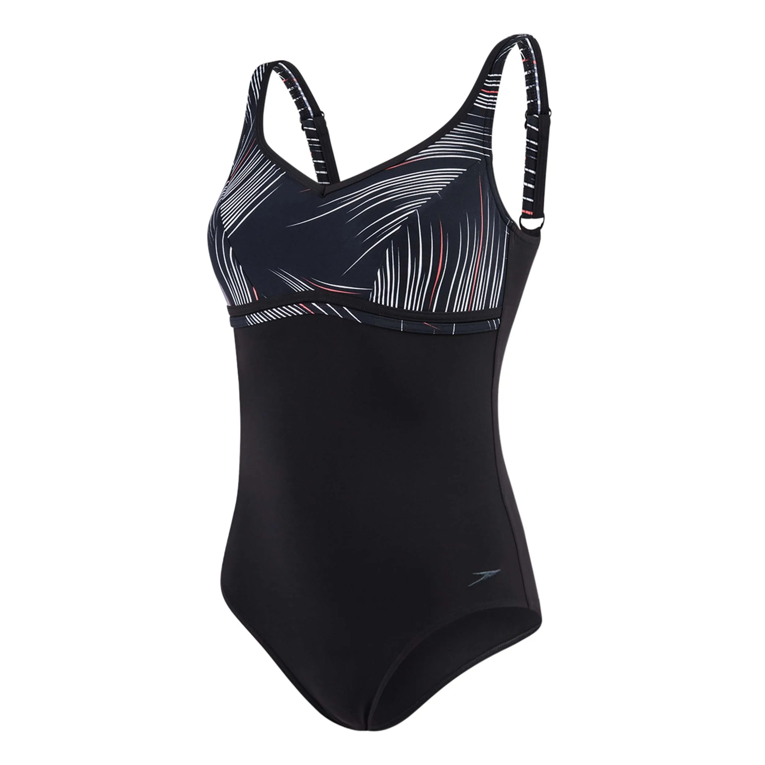 Traje de Baño Mujer Speedo Contourluxe Printed New Negro 