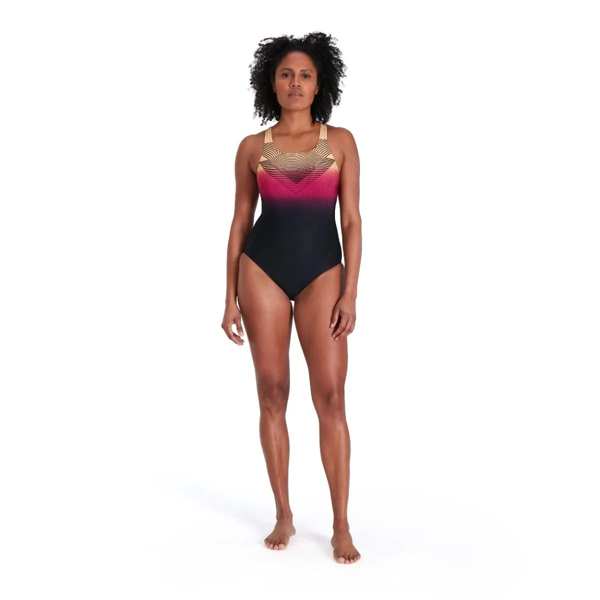 Traje de Baño Mujer Speedo Digital Placement Medalist Bicolor