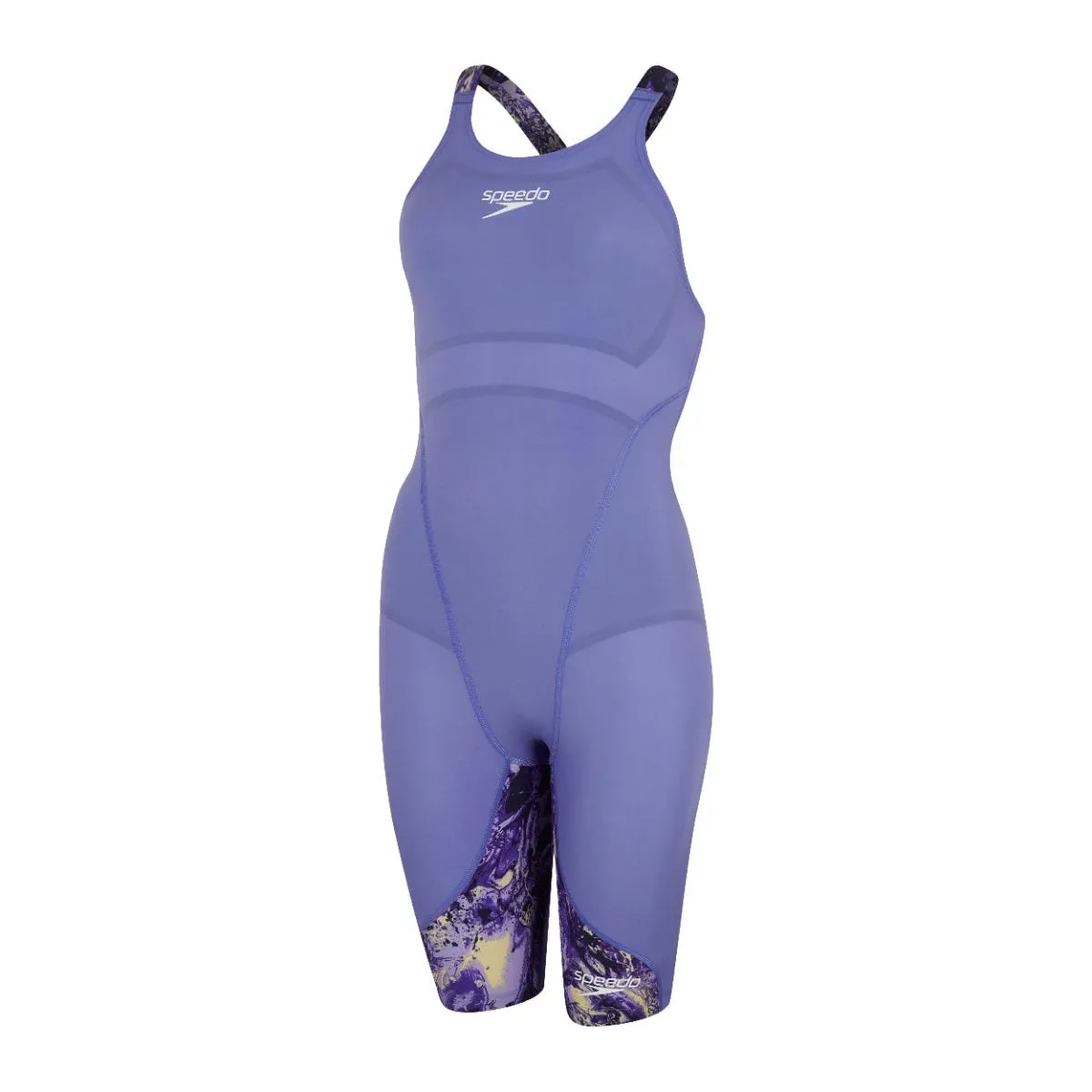 Traje de Baño Mujer Speedo Fastskin LZR Ignite Openback Kneeskin Purpura