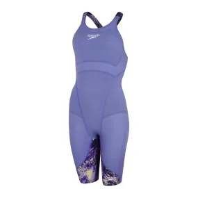 Traje de Baño Mujer Speedo Fastskin LZR Ignite Openback Kneeskin Purpura