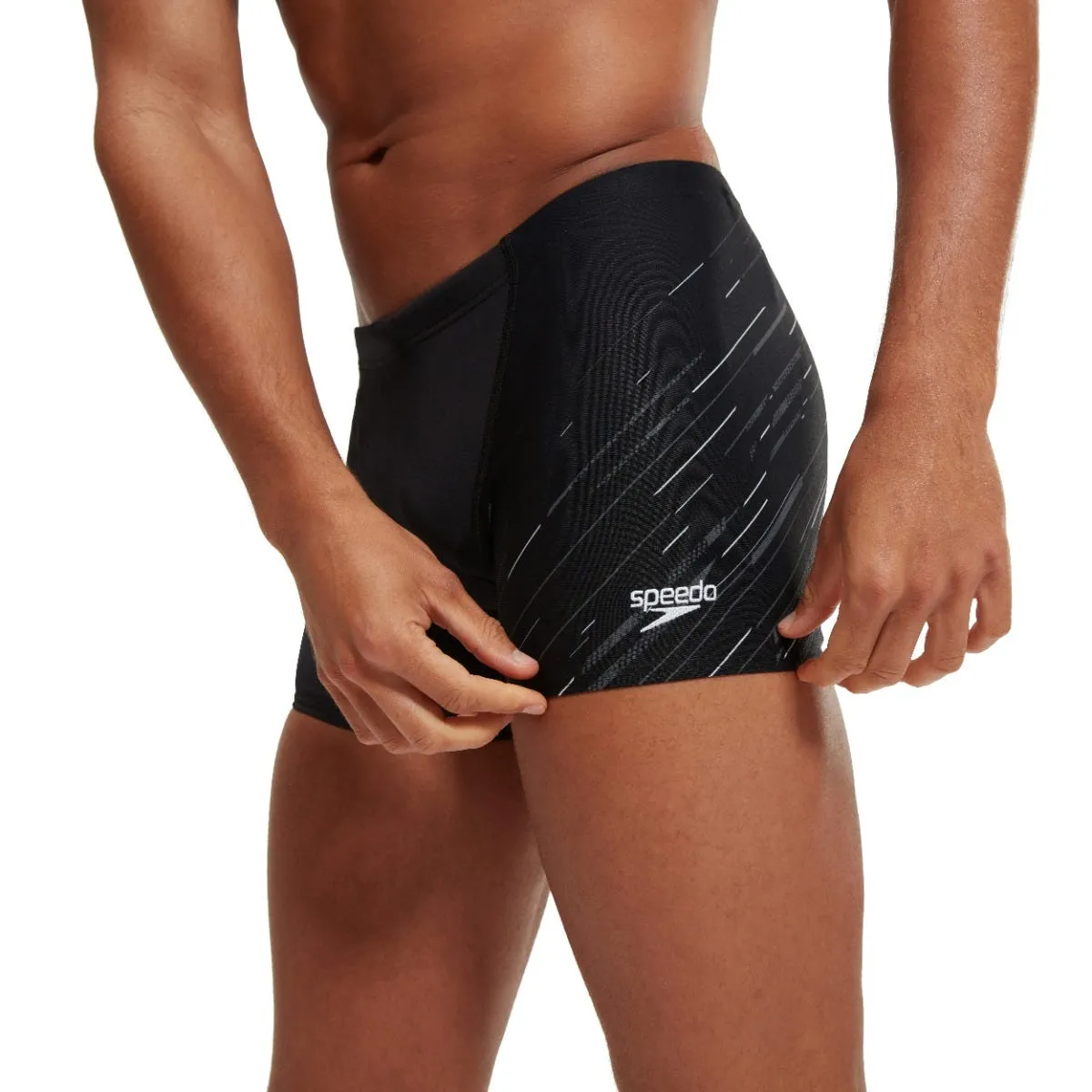 Traje de Baño Natación Hombre Speedo Hyperboom V-Cut Aquashort Negro