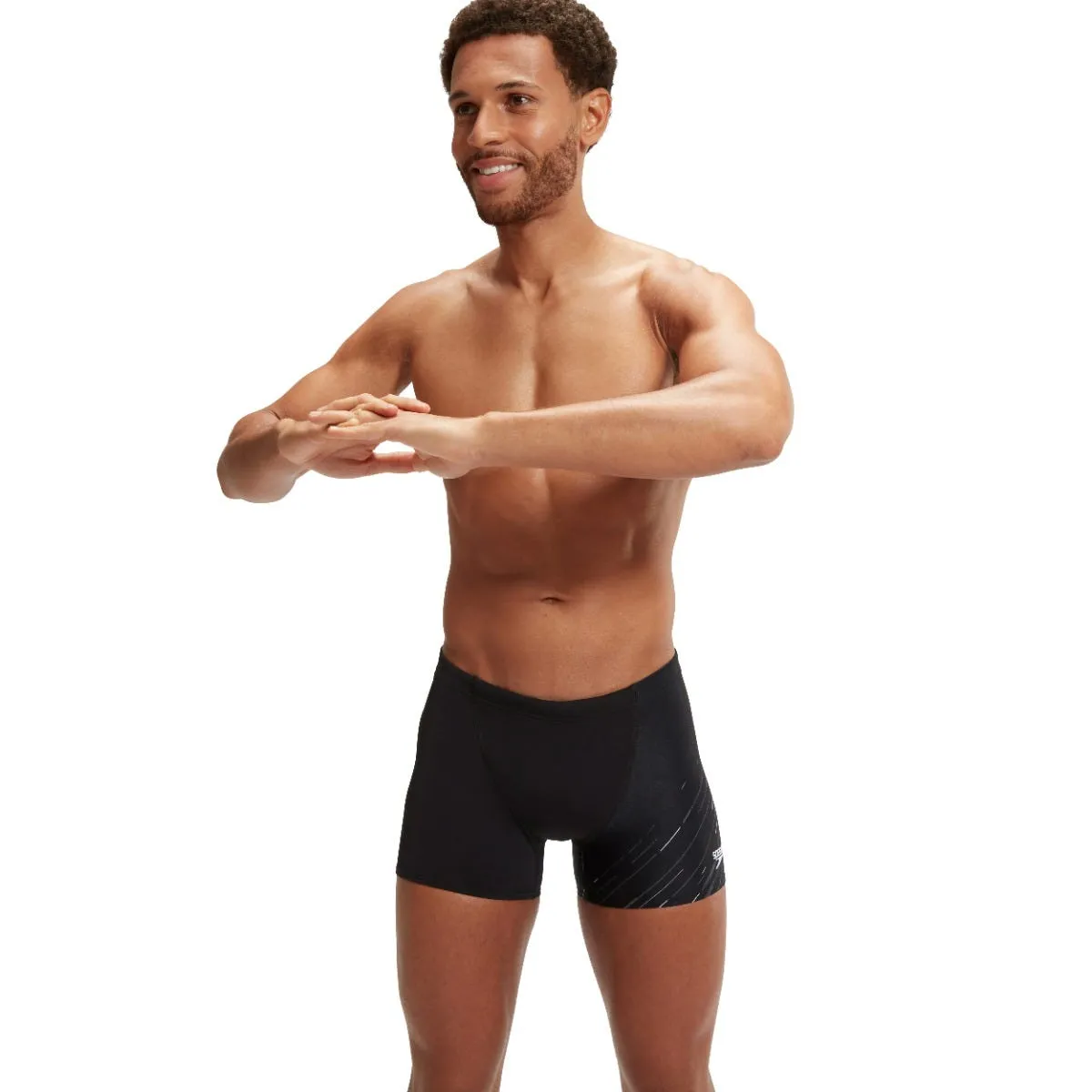 Traje de Baño Natación Hombre Speedo Hyperboom V-Cut Aquashort Negro