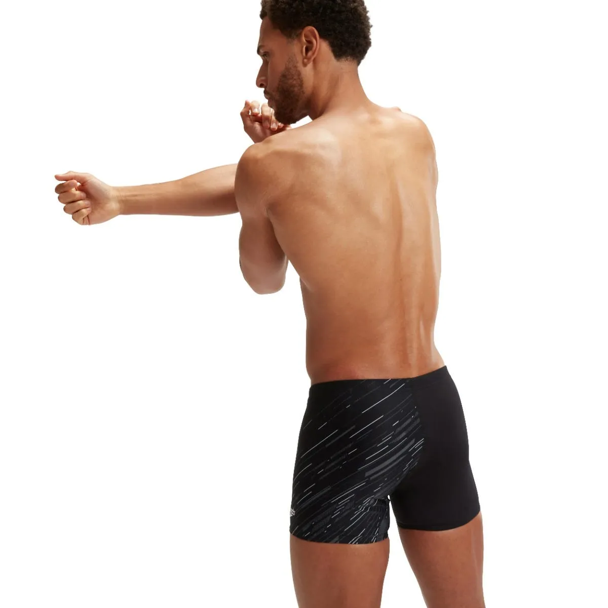 Traje de Baño Natación Hombre Speedo Hyperboom V-Cut Aquashort Negro