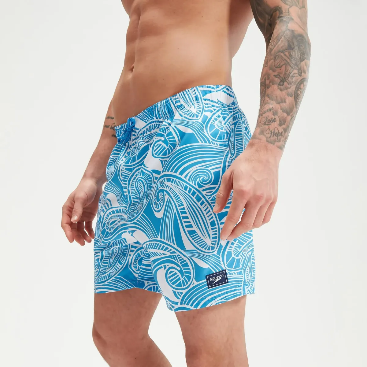 Traje de Baño Natación Hombre Speedo Printed Leisure 16" Azul