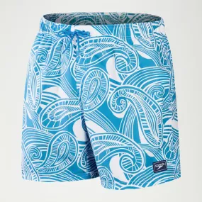 Traje de Baño Natación Hombre Speedo Printed Leisure 16" Azul