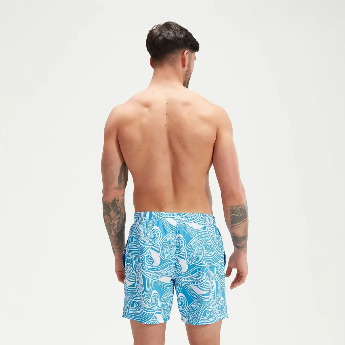 Traje de Baño Natación Hombre Speedo Printed Leisure 16" Azul