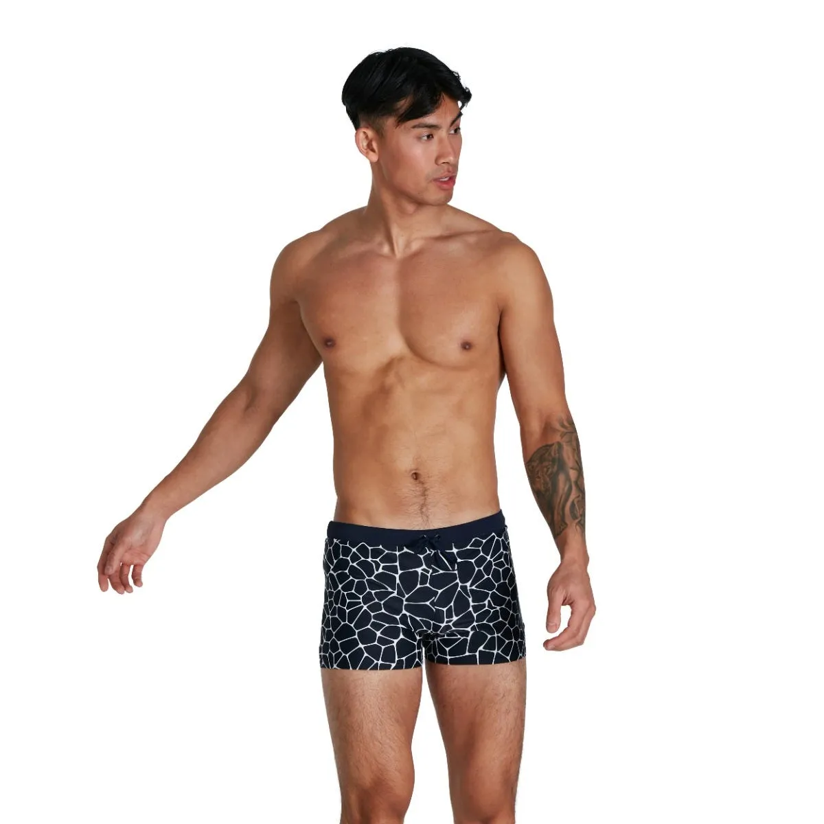 Traje de Baño Natación Hombre Speedo Valmilton Aquashort Azul