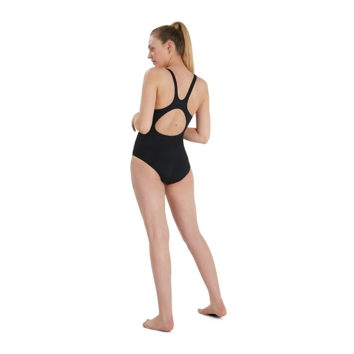 Traje de Baño Natación Mujer Speedo Hyperboom Negro