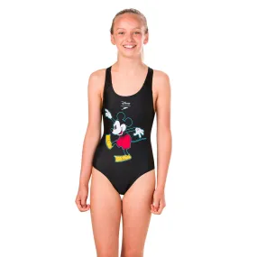 Traje de Baño Niña Speedo Mickey Disney Negro