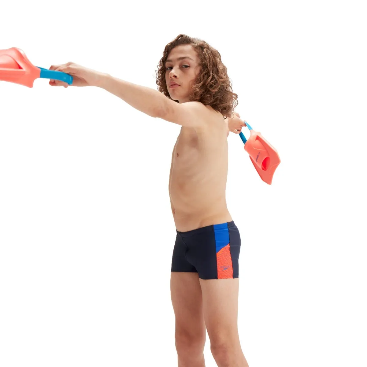 Traje de Baño Niño Natación Speedo Dive Aquashort Azul