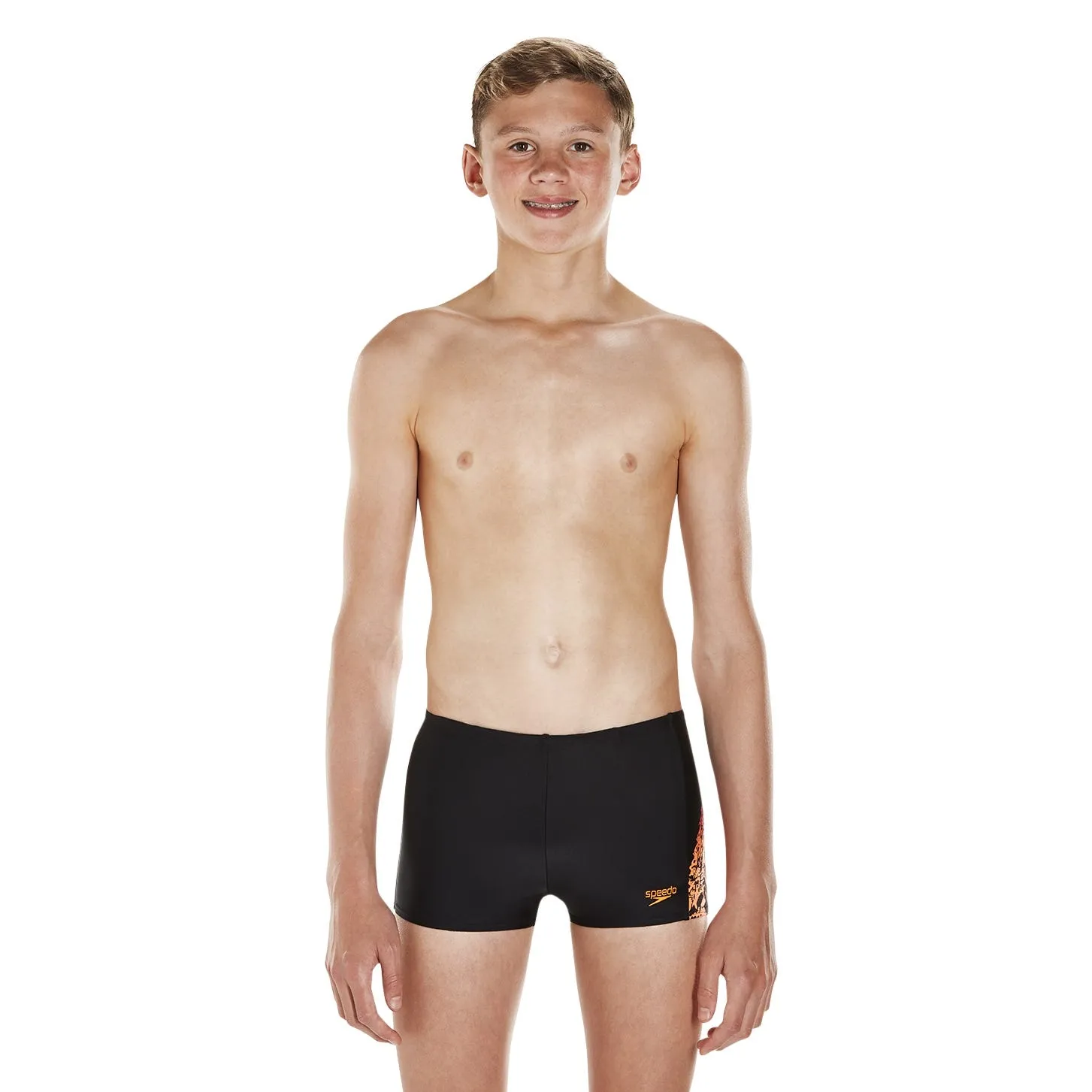 Traje de Baño Niño Speedo Sports Logo Panel Aquashort Negro