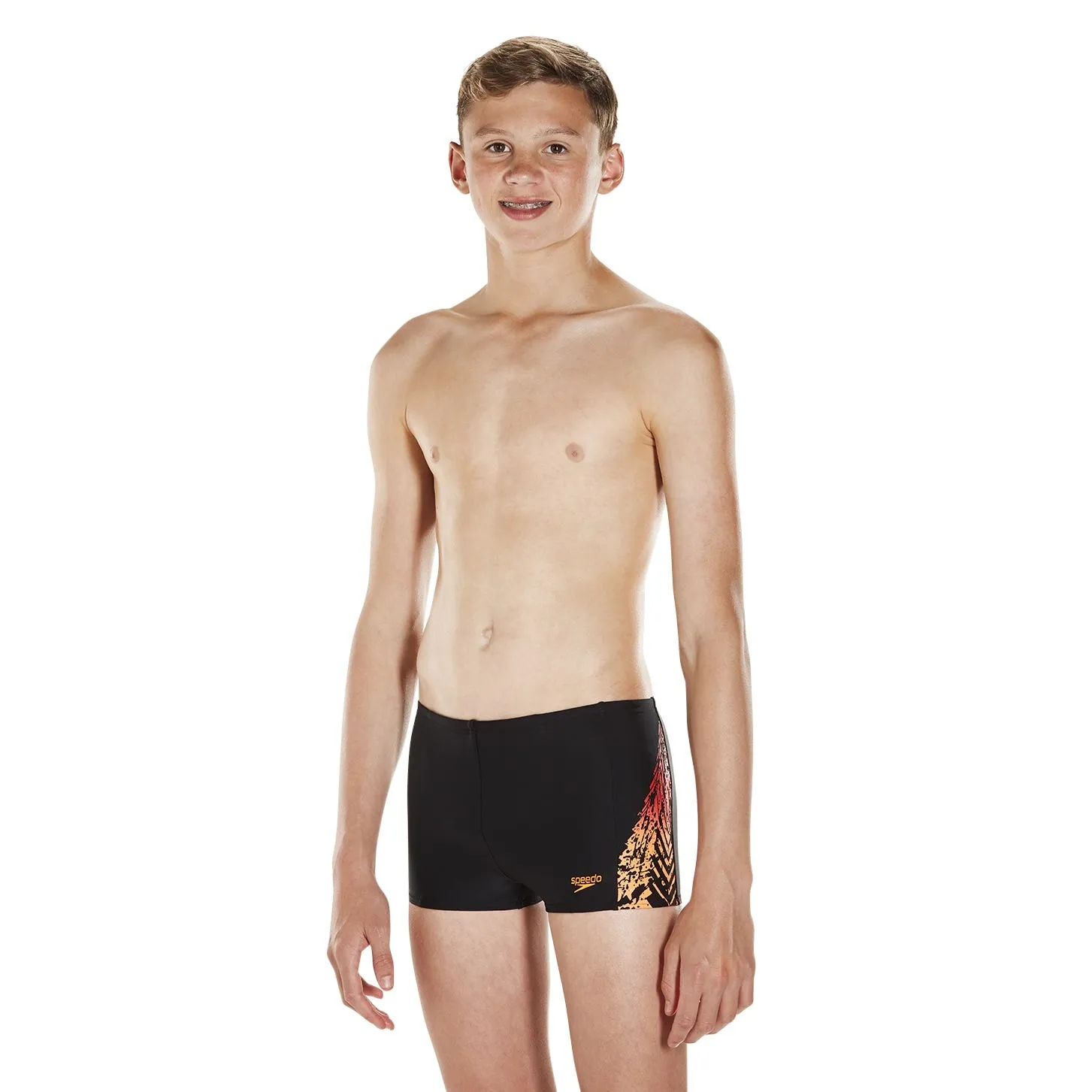 Traje de Baño Niño Speedo Sports Logo Panel Aquashort Negro